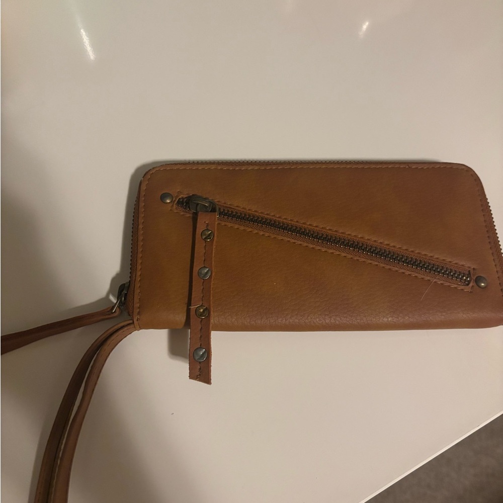 Free People Brown Leather Wallet